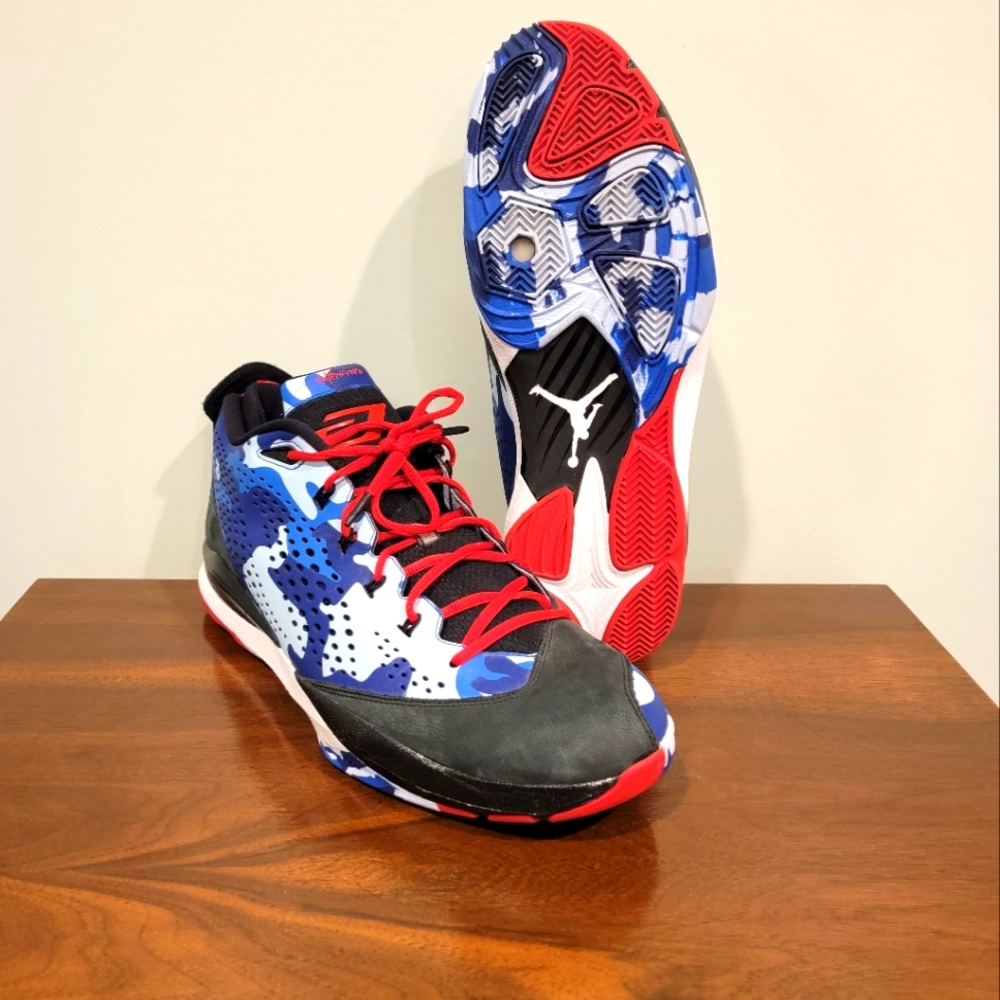 Jordan CP3 VII Blue Camo 616805 Basketball Shoes Mens 15 Air Paul